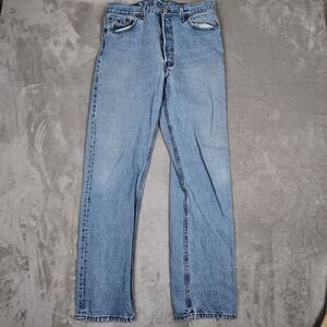 Vintage Levis Jeans Mens 36X34 (Fits 34x32) Blue Shrink To Fit Denim 90s USA